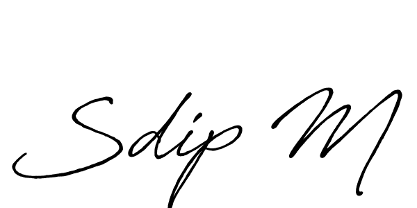 Similarly Antro_Vectra_Bolder is the best handwritten signature design. Signature creator online .You can use it as an online autograph creator for name Sdip M. Sdip M signature style 7 images and pictures png