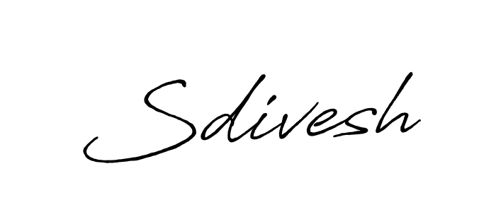 It looks lik you need a new signature style for name Sdivesh. Design unique handwritten (Antro_Vectra_Bolder) signature with our free signature maker in just a few clicks. Sdivesh signature style 7 images and pictures png