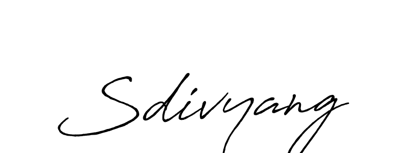 Also we have Sdivyang name is the best signature style. Create professional handwritten signature collection using Antro_Vectra_Bolder autograph style. Sdivyang signature style 7 images and pictures png