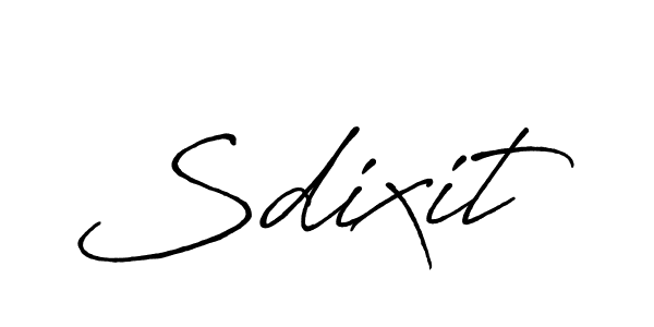 How to make Sdixit signature? Antro_Vectra_Bolder is a professional autograph style. Create handwritten signature for Sdixit name. Sdixit signature style 7 images and pictures png
