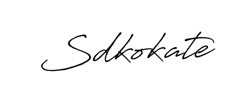 Also we have Sdkokate name is the best signature style. Create professional handwritten signature collection using Antro_Vectra_Bolder autograph style. Sdkokate signature style 7 images and pictures png