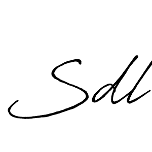 The best way (Antro_Vectra_Bolder) to make a short signature is to pick only two or three words in your name. The name Sdl include a total of six letters. For converting this name. Sdl signature style 7 images and pictures png