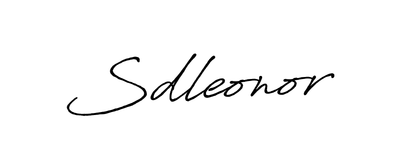 Sdleonor stylish signature style. Best Handwritten Sign (Antro_Vectra_Bolder) for my name. Handwritten Signature Collection Ideas for my name Sdleonor. Sdleonor signature style 7 images and pictures png