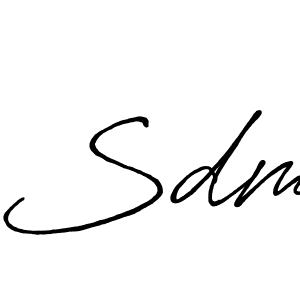 Make a beautiful signature design for name Sdm. Use this online signature maker to create a handwritten signature for free. Sdm signature style 7 images and pictures png