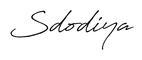 A sleek calligraphic signature for name Sdodiya utilizing Antro_Vectra_Bolder styling. Great for adding personal signatures to photos and art. Sdodiya signature style 7 images and pictures png
