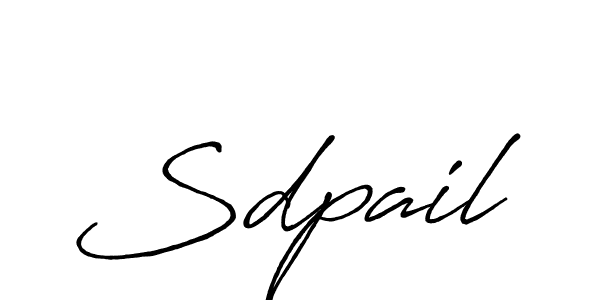 Create a beautiful signature design for name Sdpail. With this signature (Antro_Vectra_Bolder) fonts, you can make a handwritten signature for free. Sdpail signature style 7 images and pictures png