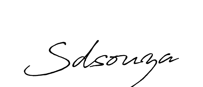 It looks lik you need a new signature style for name Sdsouza. Design unique handwritten (Antro_Vectra_Bolder) signature with our free signature maker in just a few clicks. Sdsouza signature style 7 images and pictures png