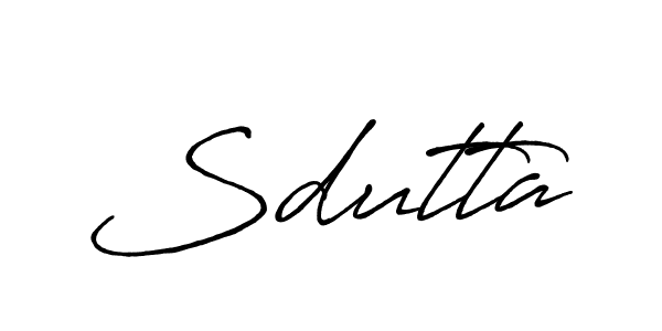 Make a beautiful signature design for name Sdutta. With this signature (Antro_Vectra_Bolder) style, you can create a handwritten signature for free. Sdutta signature style 7 images and pictures png