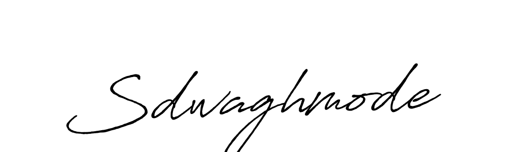 Create a beautiful signature design for name Sdwaghmode. With this signature (Antro_Vectra_Bolder) fonts, you can make a handwritten signature for free. Sdwaghmode signature style 7 images and pictures png