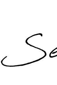 Make a beautiful signature design for name Se. With this signature (Antro_Vectra_Bolder) style, you can create a handwritten signature for free. Se signature style 7 images and pictures png