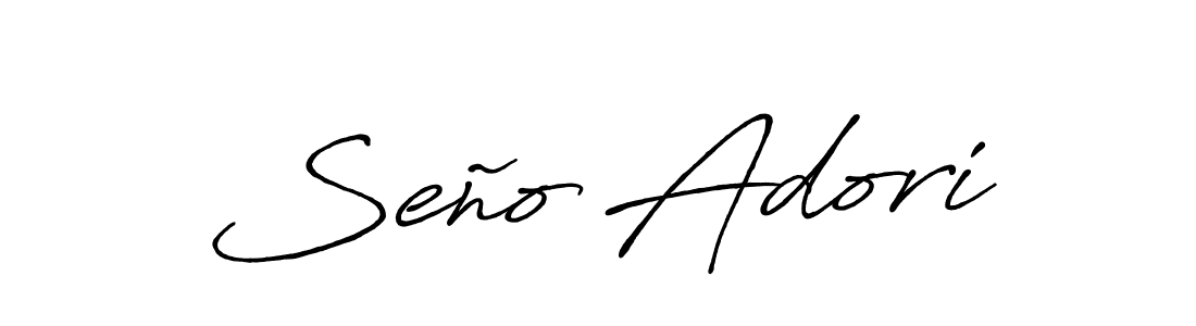 Design your own signature with our free online signature maker. With this signature software, you can create a handwritten (Antro_Vectra_Bolder) signature for name Seño Adori. Seño Adori signature style 7 images and pictures png