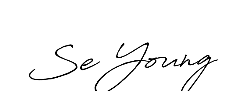 if you are searching for the best signature style for your name Se Young. so please give up your signature search. here we have designed multiple signature styles  using Antro_Vectra_Bolder. Se Young signature style 7 images and pictures png