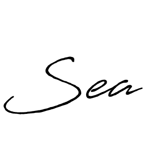 Similarly Antro_Vectra_Bolder is the best handwritten signature design. Signature creator online .You can use it as an online autograph creator for name Sea. Sea signature style 7 images and pictures png