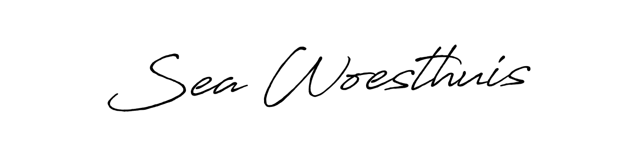 Design your own signature with our free online signature maker. With this signature software, you can create a handwritten (Antro_Vectra_Bolder) signature for name Sea Woesthuis. Sea Woesthuis signature style 7 images and pictures png