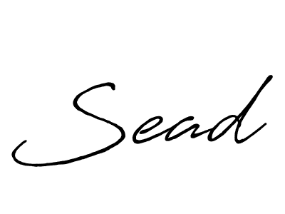 How to make Sead name signature. Use Antro_Vectra_Bolder style for creating short signs online. This is the latest handwritten sign. Sead signature style 7 images and pictures png