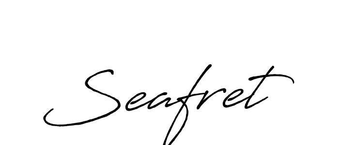 The best way (Antro_Vectra_Bolder) to make a short signature is to pick only two or three words in your name. The name Seafret include a total of six letters. For converting this name. Seafret signature style 7 images and pictures png