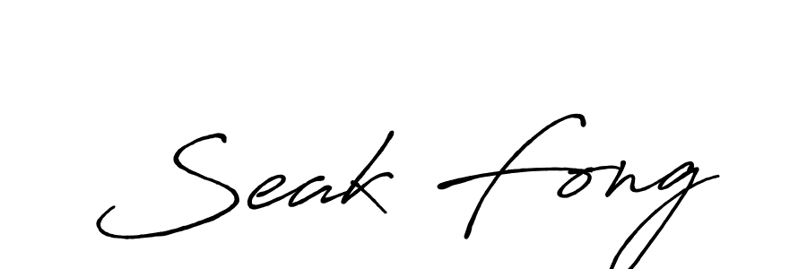 Once you've used our free online signature maker to create your best signature Antro_Vectra_Bolder style, it's time to enjoy all of the benefits that Seak Fong name signing documents. Seak Fong signature style 7 images and pictures png