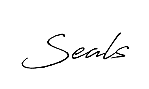 Seals stylish signature style. Best Handwritten Sign (Antro_Vectra_Bolder) for my name. Handwritten Signature Collection Ideas for my name Seals. Seals signature style 7 images and pictures png