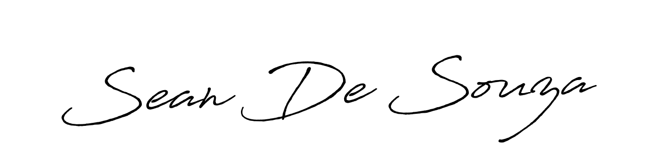 Make a beautiful signature design for name Sean De Souza. With this signature (Antro_Vectra_Bolder) style, you can create a handwritten signature for free. Sean De Souza signature style 7 images and pictures png