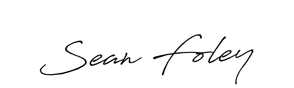 Make a beautiful signature design for name Sean Foley. With this signature (Antro_Vectra_Bolder) style, you can create a handwritten signature for free. Sean Foley signature style 7 images and pictures png