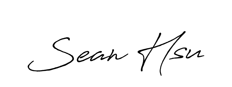 The best way (Antro_Vectra_Bolder) to make a short signature is to pick only two or three words in your name. The name Sean Hsu include a total of six letters. For converting this name. Sean Hsu signature style 7 images and pictures png