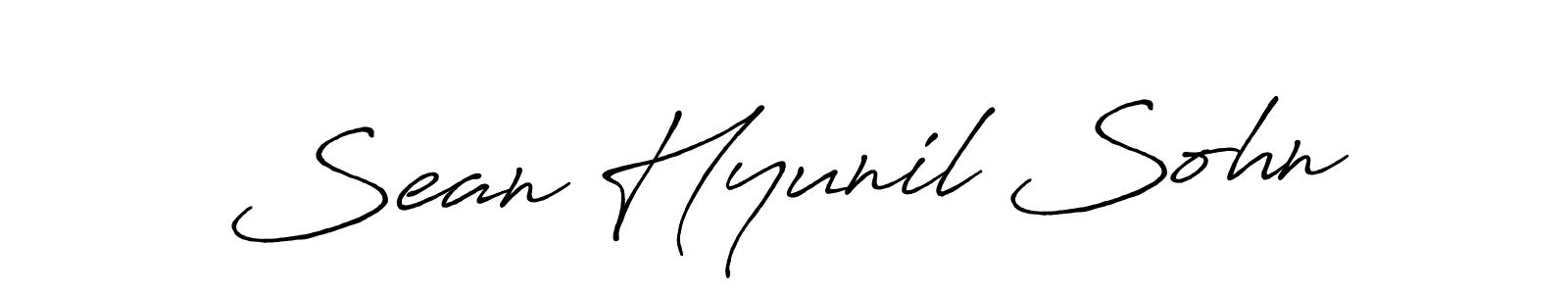 Make a short Sean Hyunil Sohn signature style. Manage your documents anywhere anytime using Antro_Vectra_Bolder. Create and add eSignatures, submit forms, share and send files easily. Sean Hyunil Sohn signature style 7 images and pictures png