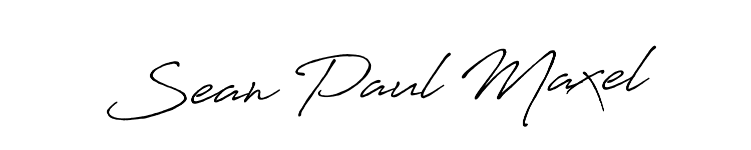 Use a signature maker to create a handwritten signature online. With this signature software, you can design (Antro_Vectra_Bolder) your own signature for name Sean Paul Maxel. Sean Paul Maxel signature style 7 images and pictures png