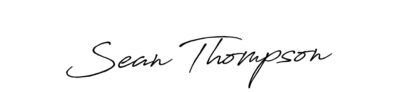 How to make Sean Thompson name signature. Use Antro_Vectra_Bolder style for creating short signs online. This is the latest handwritten sign. Sean Thompson signature style 7 images and pictures png