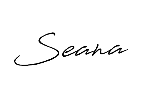 How to make Seana name signature. Use Antro_Vectra_Bolder style for creating short signs online. This is the latest handwritten sign. Seana signature style 7 images and pictures png