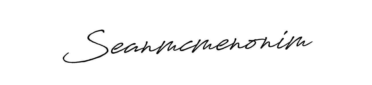 The best way (Antro_Vectra_Bolder) to make a short signature is to pick only two or three words in your name. The name Seanmcmenonim include a total of six letters. For converting this name. Seanmcmenonim signature style 7 images and pictures png