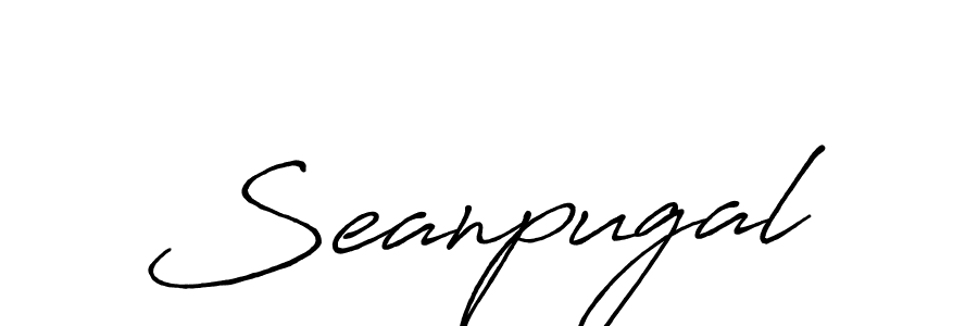 You should practise on your own different ways (Antro_Vectra_Bolder) to write your name (Seanpugal) in signature. don't let someone else do it for you. Seanpugal signature style 7 images and pictures png