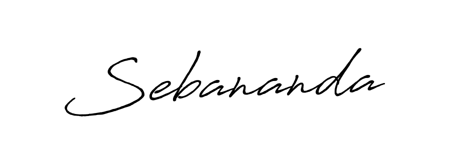 Make a beautiful signature design for name Sebananda. With this signature (Antro_Vectra_Bolder) style, you can create a handwritten signature for free. Sebananda signature style 7 images and pictures png