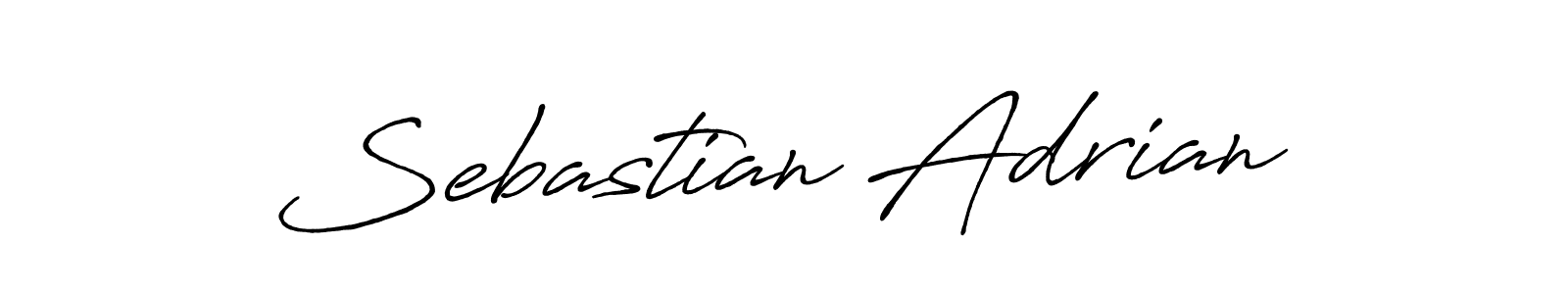 Create a beautiful signature design for name Sebastian Adrian. With this signature (Antro_Vectra_Bolder) fonts, you can make a handwritten signature for free. Sebastian Adrian signature style 7 images and pictures png