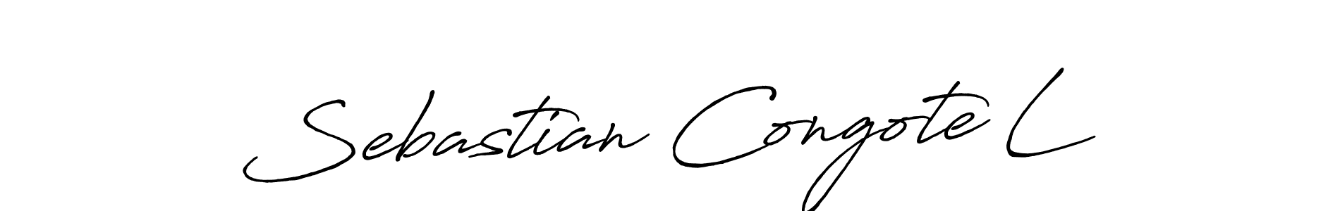 Make a beautiful signature design for name Sebastian Congote L. With this signature (Antro_Vectra_Bolder) style, you can create a handwritten signature for free. Sebastian Congote L signature style 7 images and pictures png