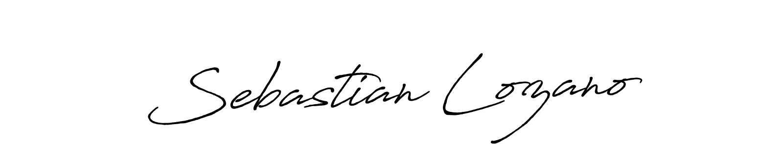The best way (Antro_Vectra_Bolder) to make a short signature is to pick only two or three words in your name. The name Sebastian Lozano include a total of six letters. For converting this name. Sebastian Lozano signature style 7 images and pictures png