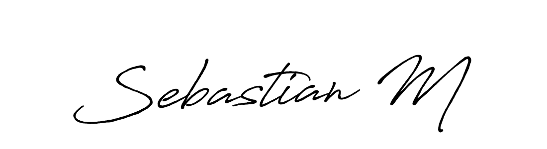 This is the best signature style for the Sebastian M name. Also you like these signature font (Antro_Vectra_Bolder). Mix name signature. Sebastian M signature style 7 images and pictures png