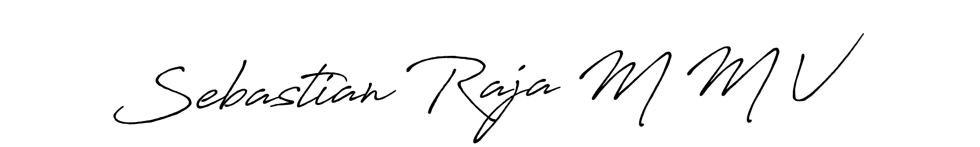 Use a signature maker to create a handwritten signature online. With this signature software, you can design (Antro_Vectra_Bolder) your own signature for name Sebastian Raja M M V. Sebastian Raja M M V signature style 7 images and pictures png