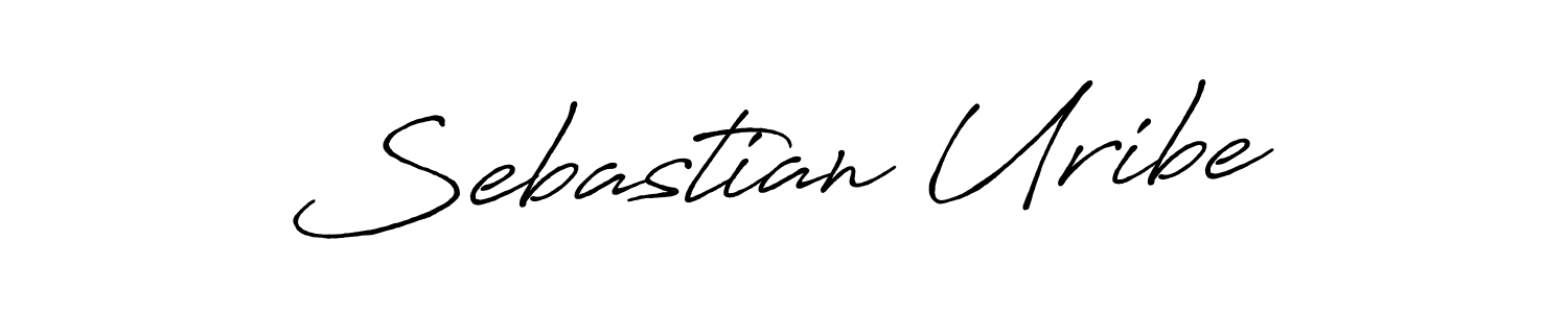 Antro_Vectra_Bolder is a professional signature style that is perfect for those who want to add a touch of class to their signature. It is also a great choice for those who want to make their signature more unique. Get Sebastian Uribe name to fancy signature for free. Sebastian Uribe signature style 7 images and pictures png