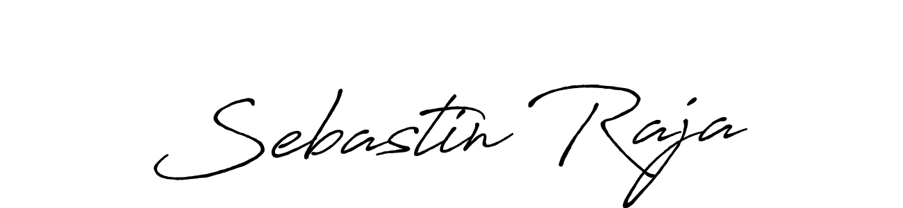 Sebastin Raja stylish signature style. Best Handwritten Sign (Antro_Vectra_Bolder) for my name. Handwritten Signature Collection Ideas for my name Sebastin Raja. Sebastin Raja signature style 7 images and pictures png