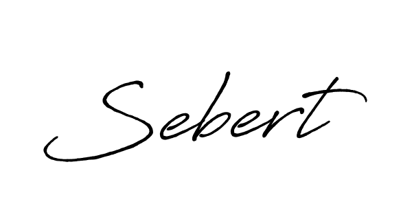 Sebert stylish signature style. Best Handwritten Sign (Antro_Vectra_Bolder) for my name. Handwritten Signature Collection Ideas for my name Sebert. Sebert signature style 7 images and pictures png