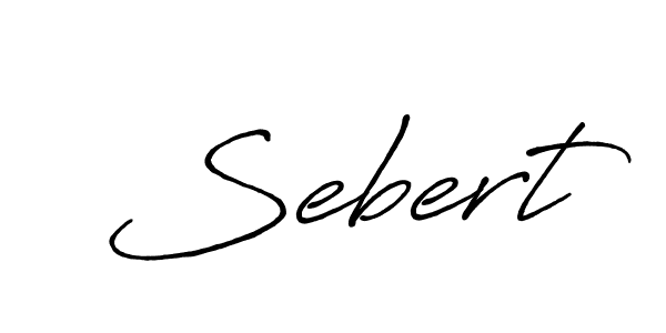 How to make Sebert name signature. Use Antro_Vectra_Bolder style for creating short signs online. This is the latest handwritten sign. Sebert signature style 7 images and pictures png