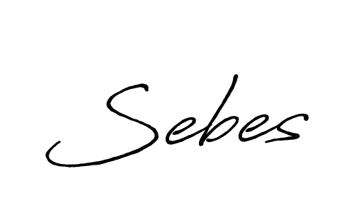 It looks lik you need a new signature style for name Sebes. Design unique handwritten (Antro_Vectra_Bolder) signature with our free signature maker in just a few clicks. Sebes signature style 7 images and pictures png