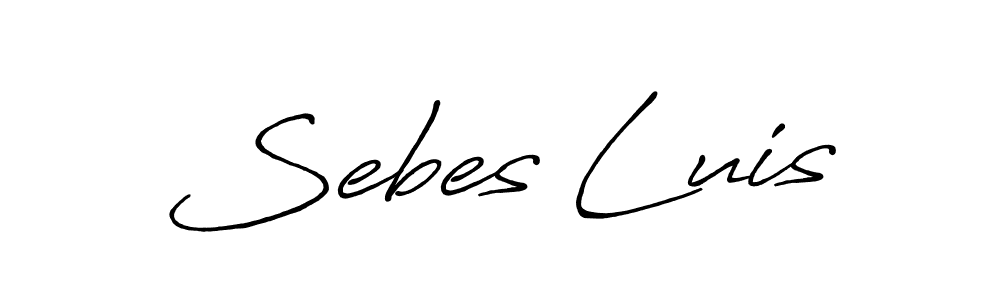 Similarly Antro_Vectra_Bolder is the best handwritten signature design. Signature creator online .You can use it as an online autograph creator for name Sebes Luis. Sebes Luis signature style 7 images and pictures png
