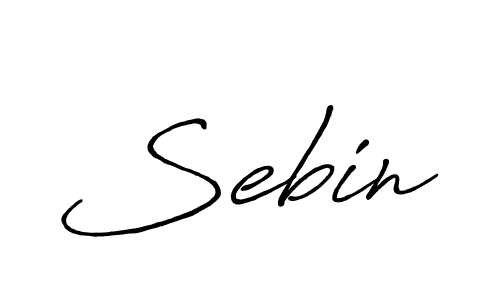 Use a signature maker to create a handwritten signature online. With this signature software, you can design (Antro_Vectra_Bolder) your own signature for name Sebin. Sebin signature style 7 images and pictures png