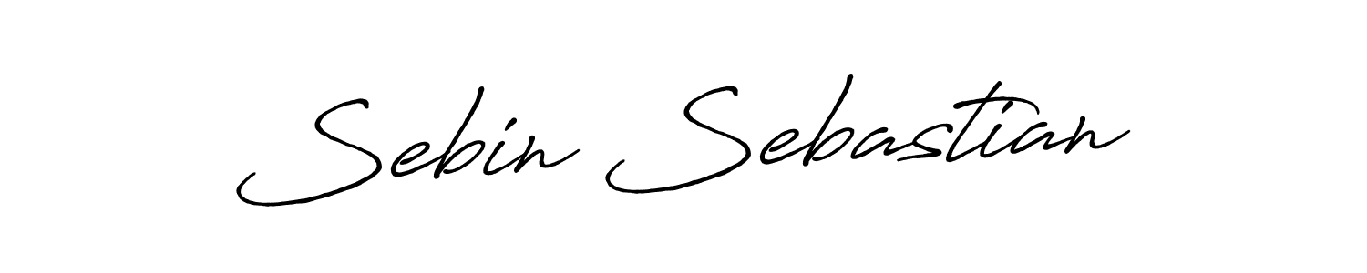 Also we have Sebin Sebastian name is the best signature style. Create professional handwritten signature collection using Antro_Vectra_Bolder autograph style. Sebin Sebastian signature style 7 images and pictures png