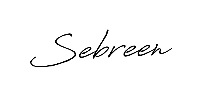 Make a beautiful signature design for name Sebreen. Use this online signature maker to create a handwritten signature for free. Sebreen signature style 7 images and pictures png