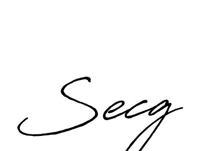 Make a beautiful signature design for name Secg. With this signature (Antro_Vectra_Bolder) style, you can create a handwritten signature for free. Secg signature style 7 images and pictures png