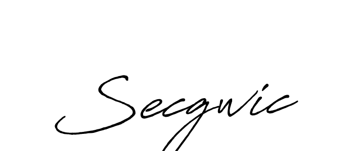 It looks lik you need a new signature style for name Secgwic. Design unique handwritten (Antro_Vectra_Bolder) signature with our free signature maker in just a few clicks. Secgwic signature style 7 images and pictures png