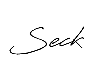 Design your own signature with our free online signature maker. With this signature software, you can create a handwritten (Antro_Vectra_Bolder) signature for name Seck. Seck signature style 7 images and pictures png