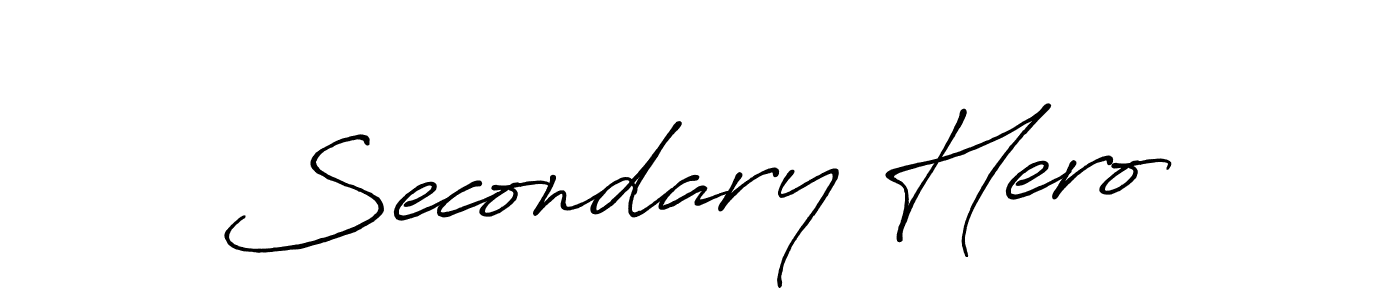Best and Professional Signature Style for Secondary Hero. Antro_Vectra_Bolder Best Signature Style Collection. Secondary Hero signature style 7 images and pictures png